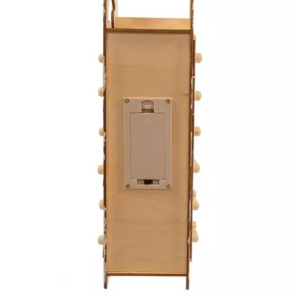 Kurt S. Adler Lighted Wooden Santa & Sleigh Advent Calendar Brand New - Picture 10 of 10